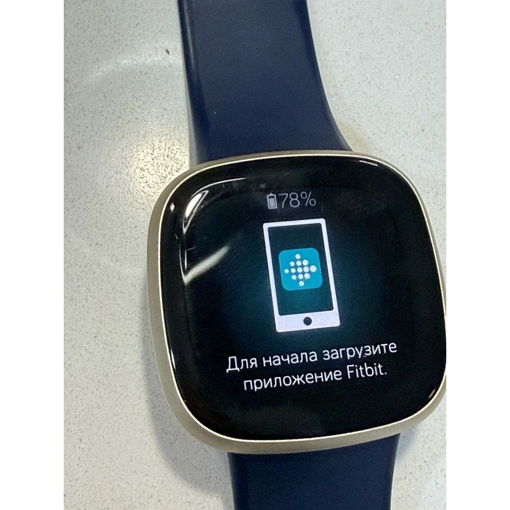 Fitbit Versa 3 GPS Smartwatch Blue - Fully Tested & Reset - Charger Included